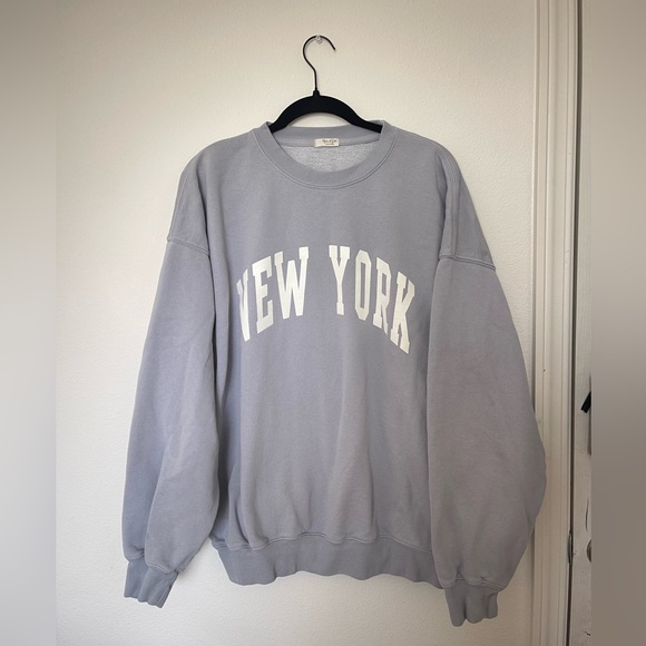 Brandy Melville Sweaters - Light blue brandy Melville “New York” sweater